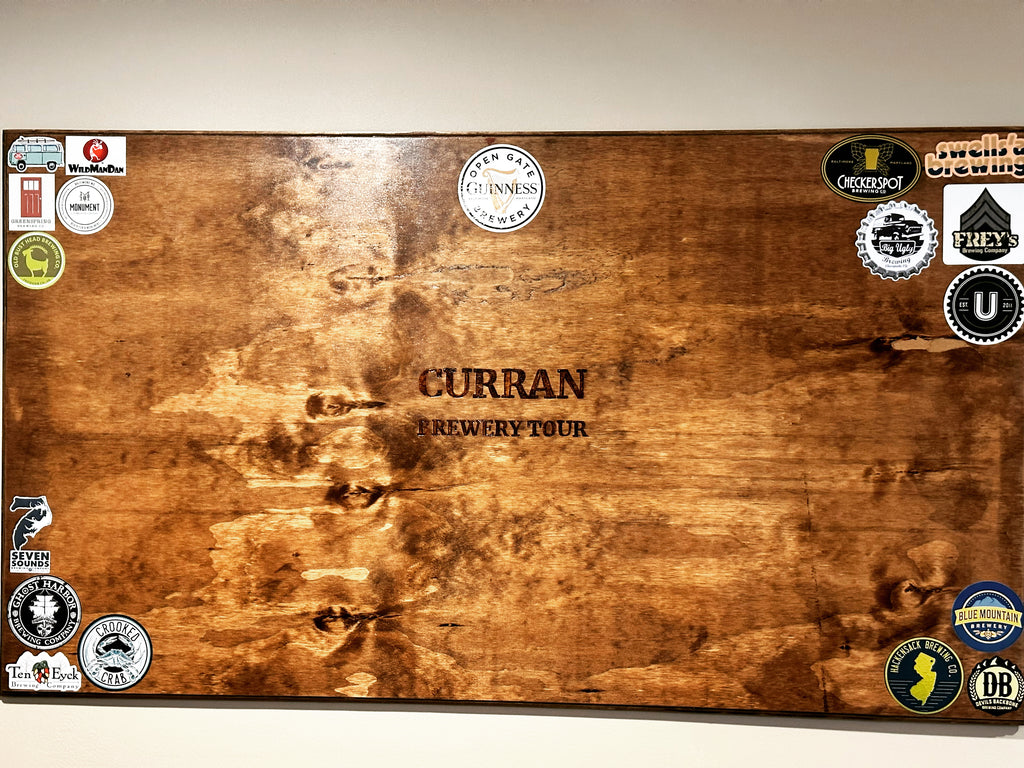 SMALL - Custom Wooden Brewery Collectors Sticker Board (Copy)