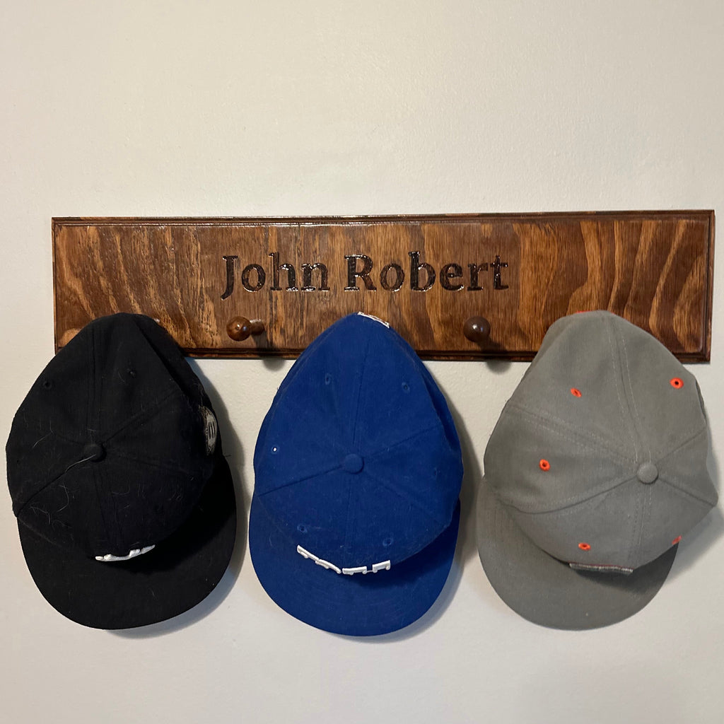Custom Wooden Hat Holder