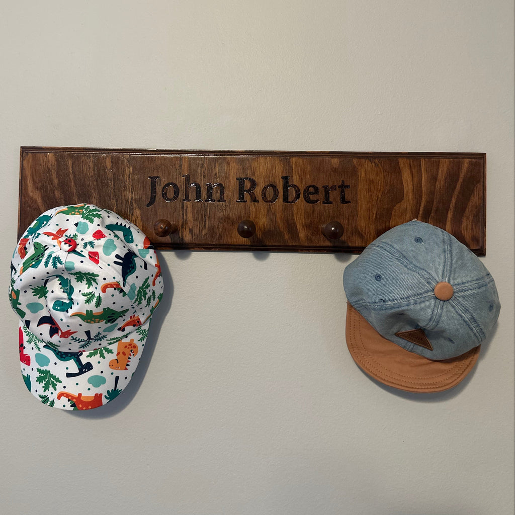 Custom Wooden Hat Holder