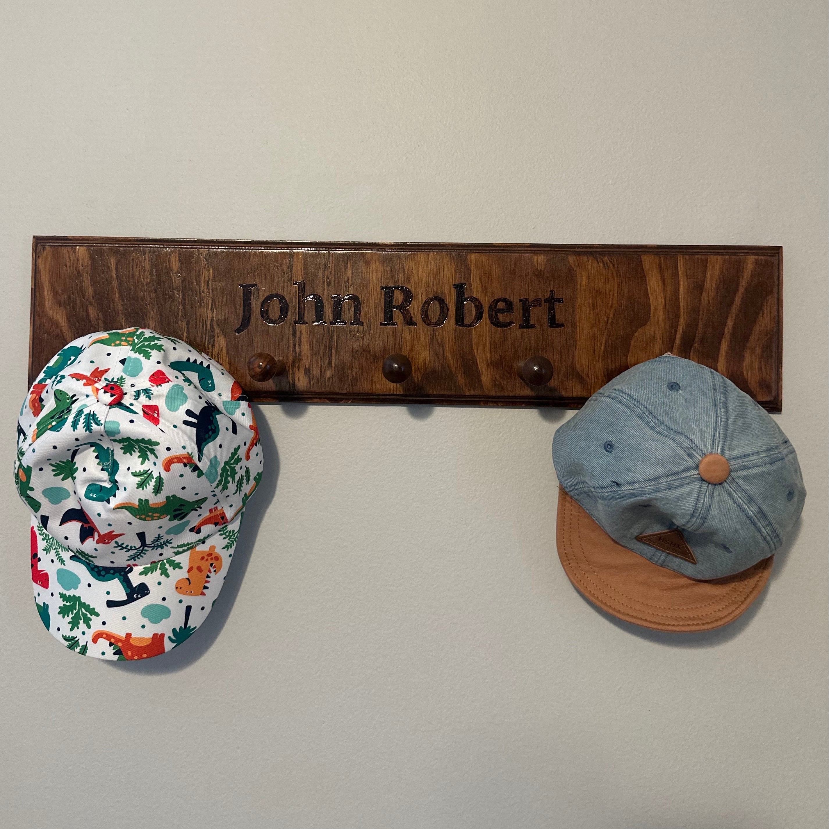 Custom Wooden Hat Holder