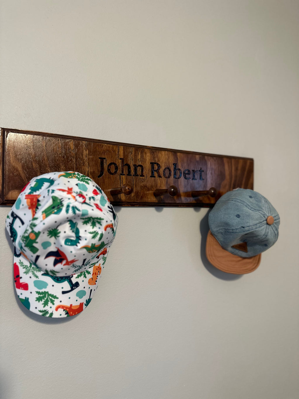 Custom Wooden Hat Holder