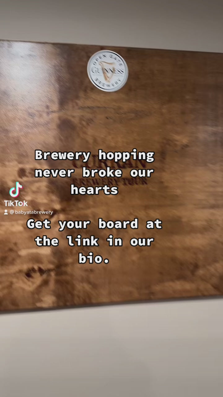 SMALL - Custom Wooden Brewery Collectors Sticker Board (Copy)